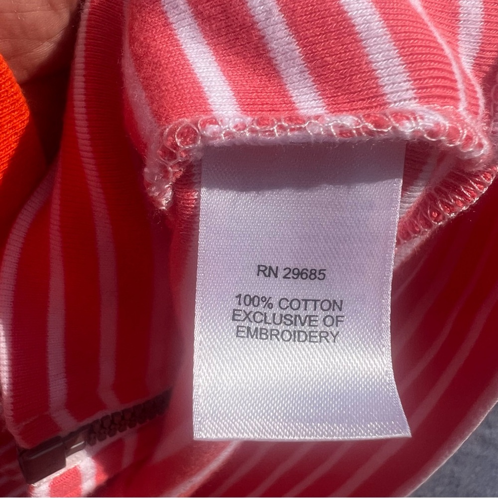 Pendleton Lightweight Salmon/White Striped 100% C… - image 4